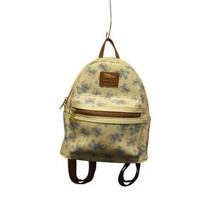 Loungefly Disney Lilo & Stitch Mini Backpack Cream Ohana Bag Excellent Condition